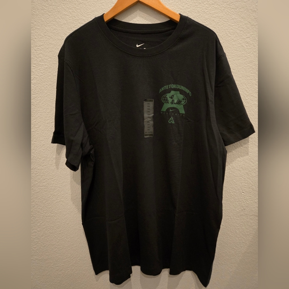 Antetokounmpo The Nike Tee Men's Black Graphic, XXL, NWT
